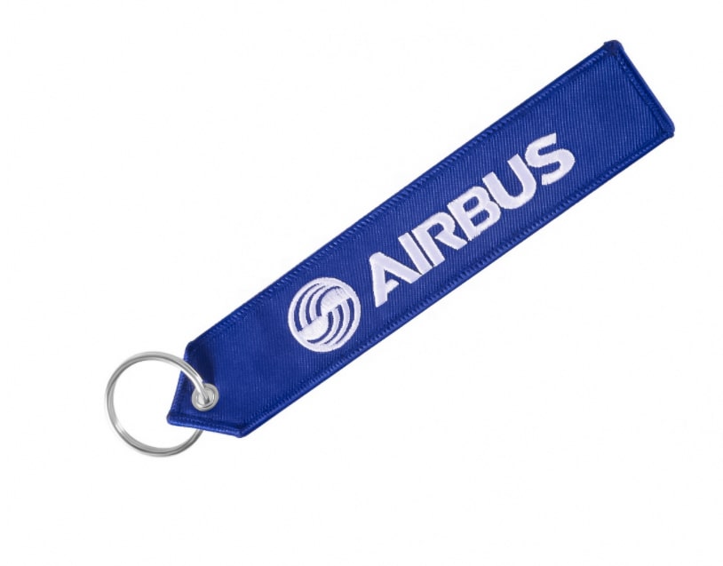 Fix Fly Travel Blue Airbus Keychain Tag