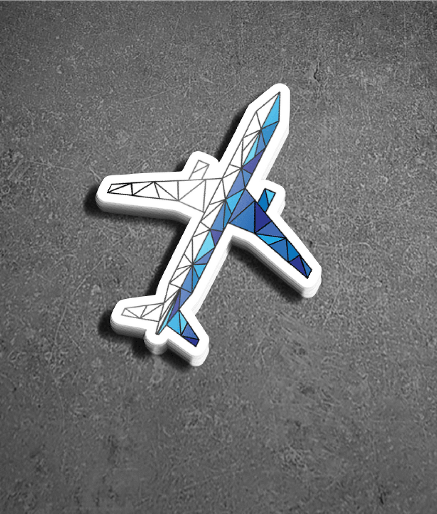 Fix Fly Travel New Logo Blue Geometric Airplane